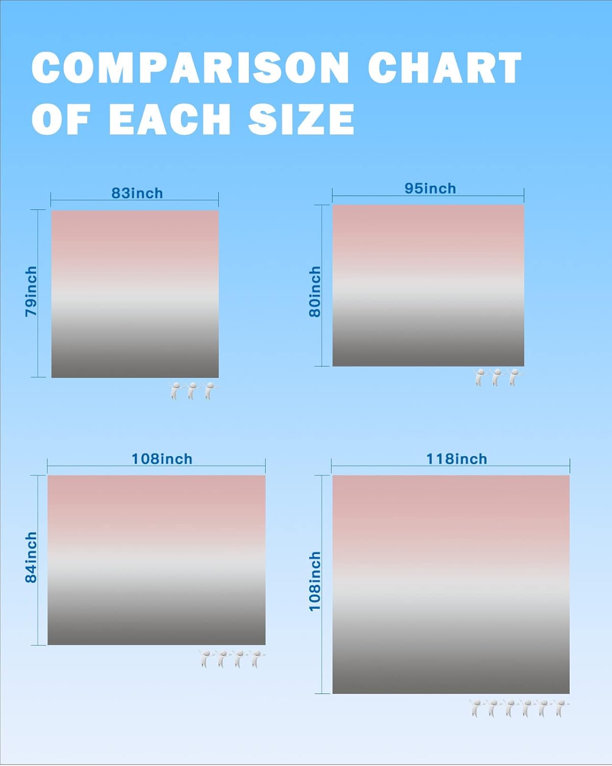 Pink White Grey Ombre Art Beach Blanket Waterproof Sandproof Outdoor Picnic Mat 95"x80" Colored Gradient Lightweight Large Beaach Blankets with 4 Stake & 4 Corner Pockets