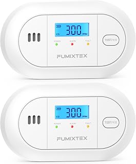 Tragbarer Kohlenmonoxid Melder mit LCD,CO Melder,2 Stück