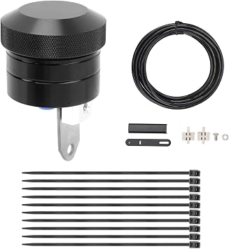 Motorcycle Chain Lubricator Oiler, Motorcycle Chain Lubricator, Rugged Chain Oiler, Motorcycle Lubrication System Replacement for Easy to Install Black