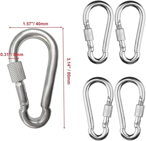 Miniatura 3 de Cadenas de columpio (2) totalmente recubiertas para columpio con 4 eslabones rápidos gratuitos, cadenas de eslabones de hierro antioxidantes, patio