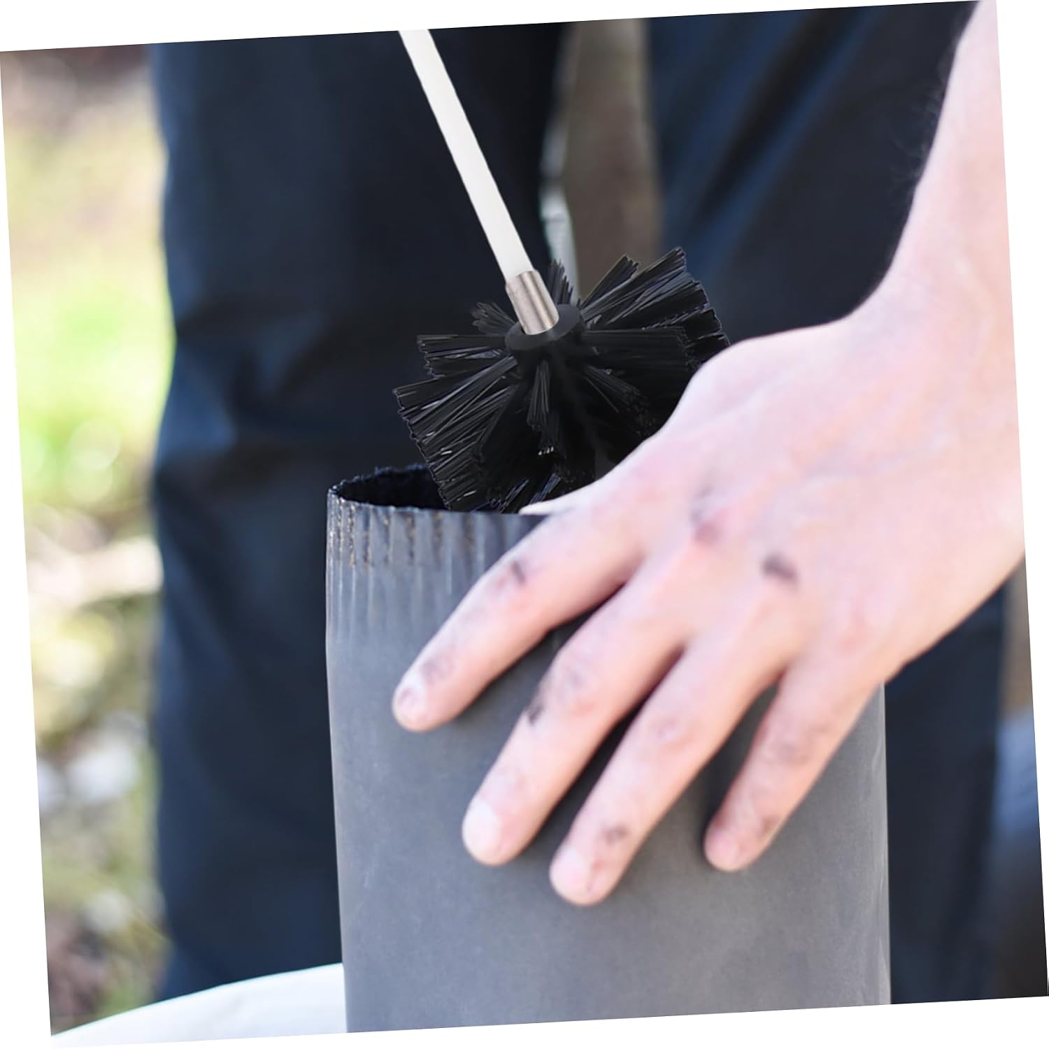 Alipis Fireplace Tools Chimney Brush Dryer Vent Brush Kit Efficient Cleaning for Lint Dust