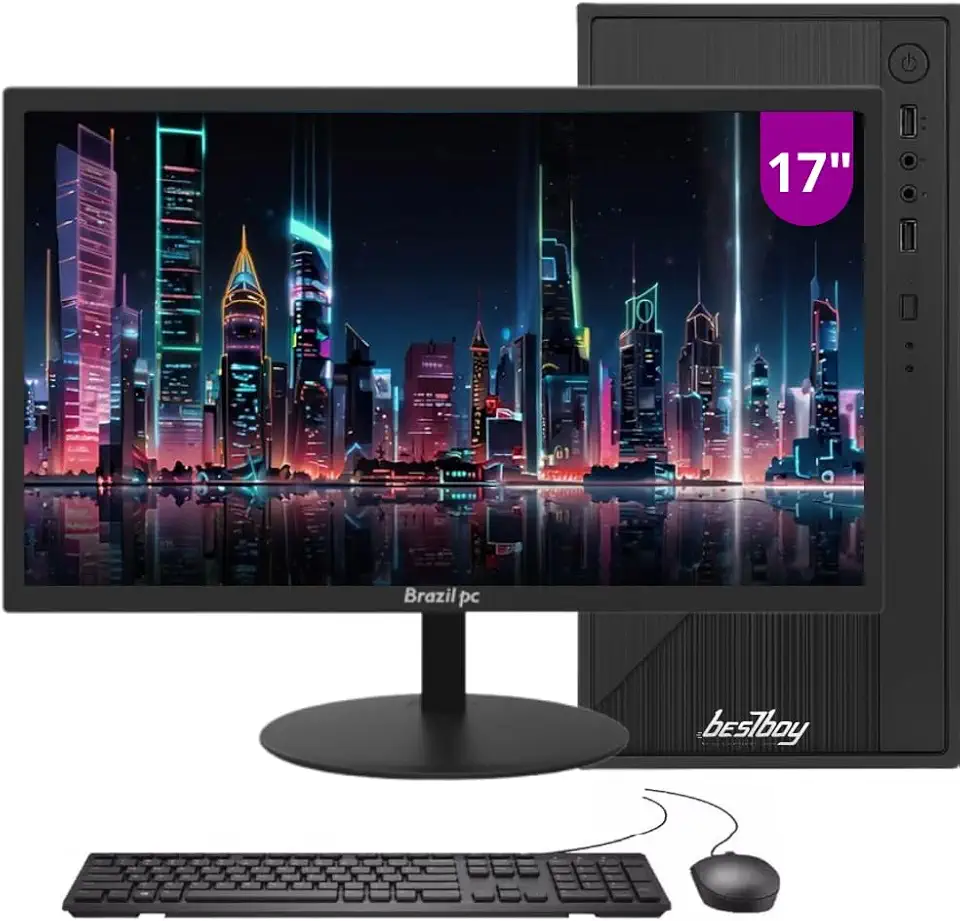 Computador Completo Cpu Intel Core I7 16gb, Ssd 512gb, Monitor 17.1", Homeoffice