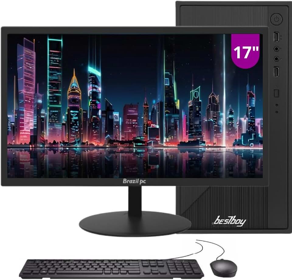 Computador Completo Cpu Intel Core I7 16gb, Ssd 512gb, Monitor 17.1", Homeoffice