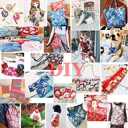 Aufodara 5 pezzi 50 x 50 cm Tessuti Cotone Stile