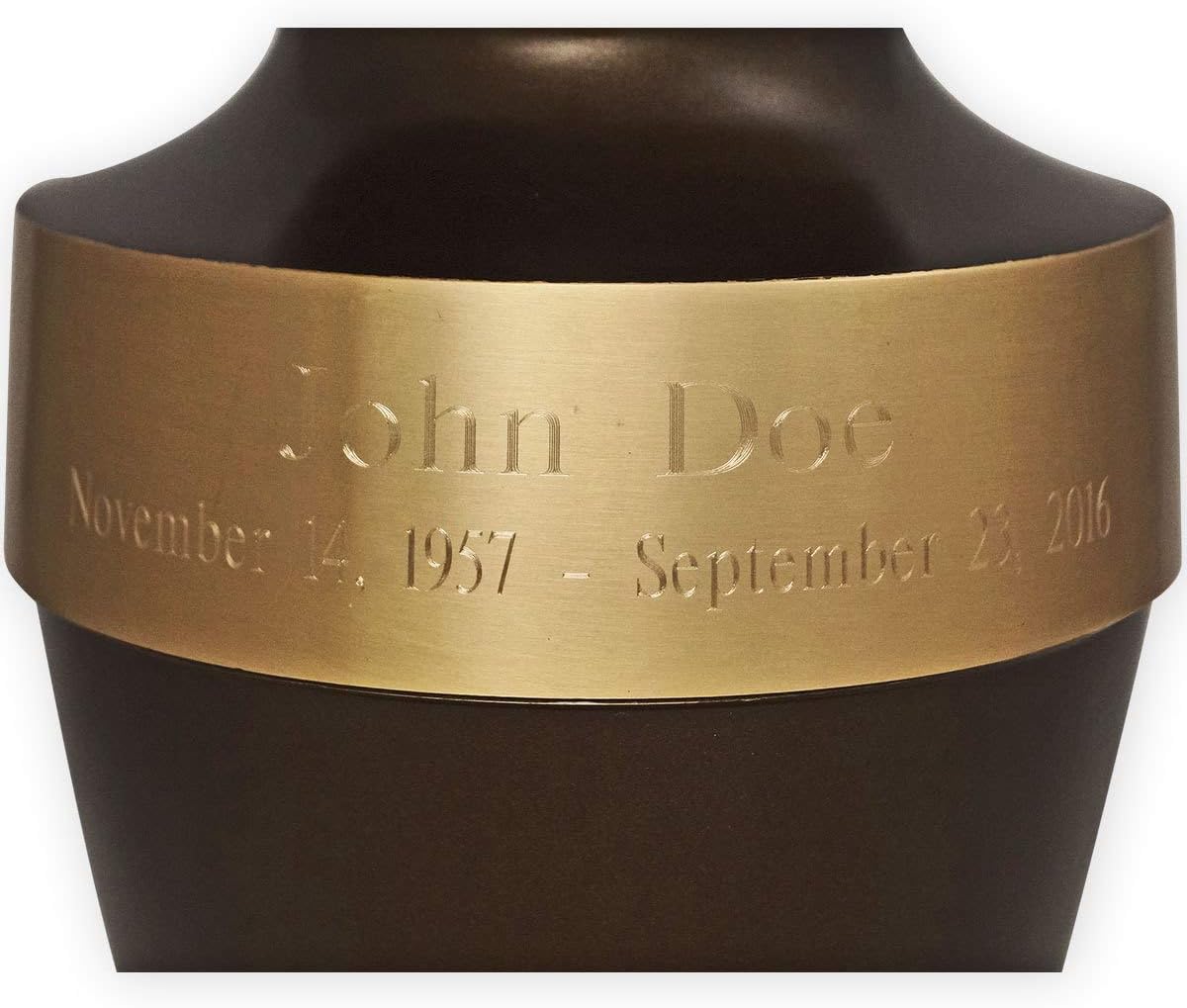 Athens Blue Adult Cremation Urn by Beautiful Life Urns - Classic, Elegant Brass Funeral Urn (Large)