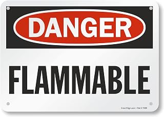 SmartSign "Danger - Flammable" Sign | 7" x 10" Aluminum