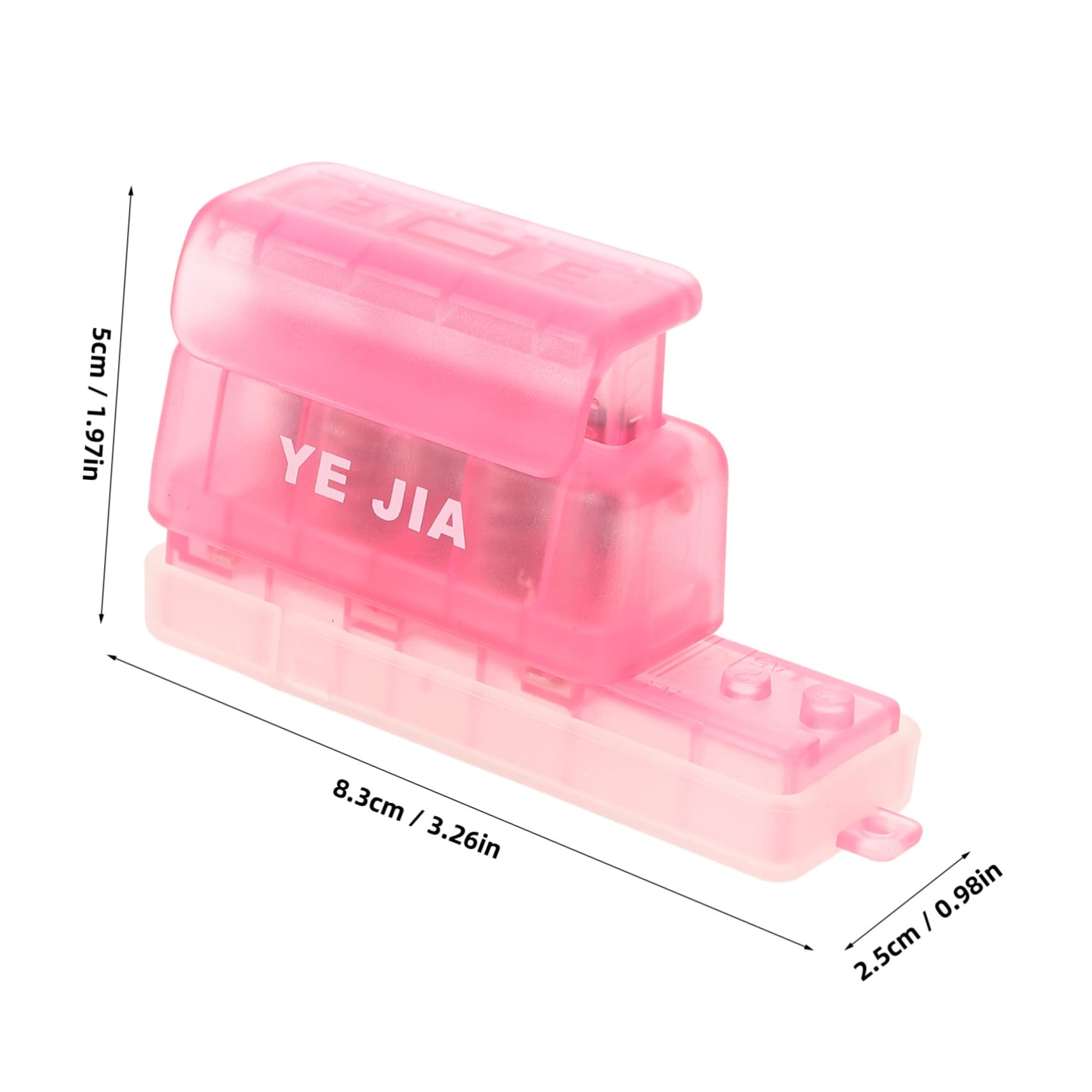 COHEALI 4pezzi Prodotto Indicato Titolo Generato Seguendo Le Linee Guida e Requisiti Forniti Punzonatrice Per Carta Plastica Perforatore Portatile Per Artigianato Design Compatto e