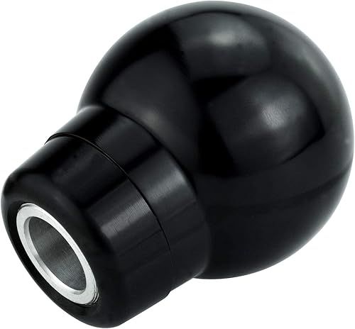 Miniatura 5 de Arenbel 8 pomos de palanca de cambios de bola, palanca de cambios redonda, repuesto para la mayoría de vehículos manuales, color negro