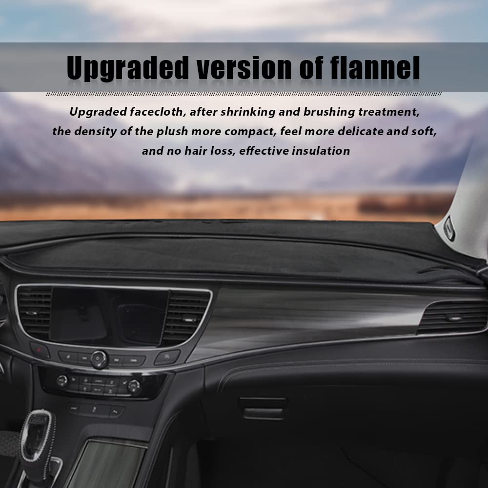 JMOYUE Flannel Dashboard Dash Cover Nonslip Car Dash Board Mat Compatible with Mitsubishi Lancer 2008-2016