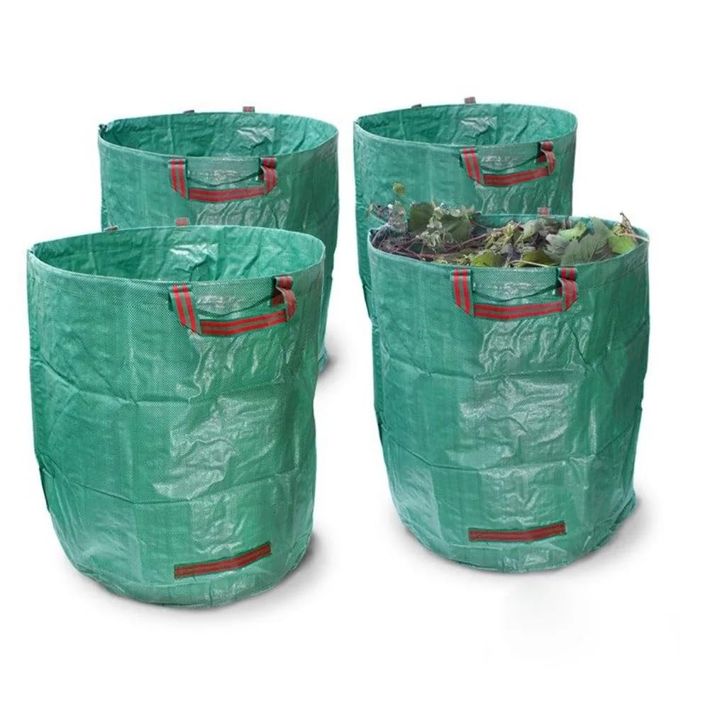 Sacos de Jardin Bolsa de basura de jardín resistente de gran capacidad, bolsas de basura tejidas para residuos de jardín, almacenamiento de contenedores de jardín Bolsa Jardin(500L)