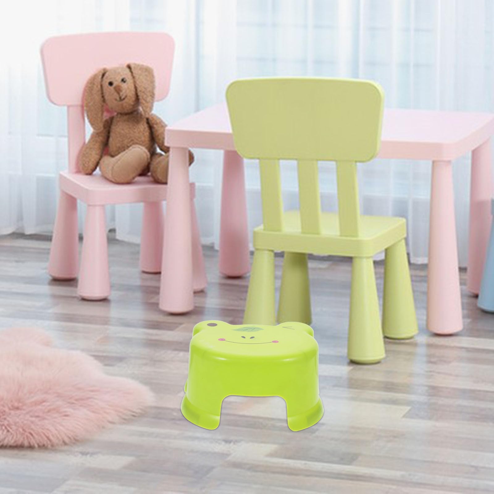 Tabouret En Plastique De Dessin Animé 3 Pièces Tabouret De Formation De