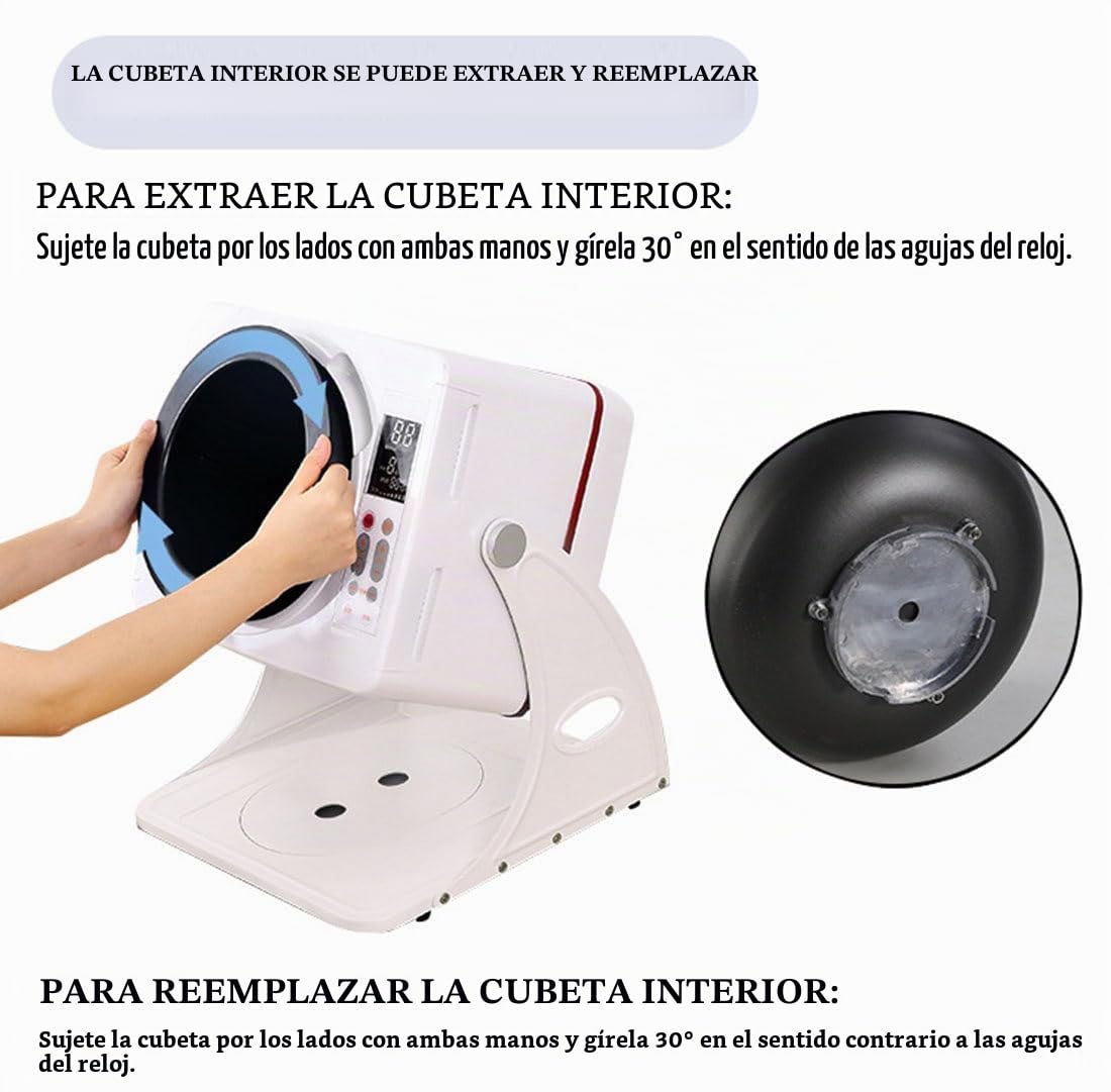 Robot de Cocina Multifuncion 6L,Temperatura 50-240°C,Inclinación 0°-135° para Servir,15-30 RPM,2500W Chef Automático con Inducción para Fritura/Estofado/Salteado,Cocina sin Esfuerzo