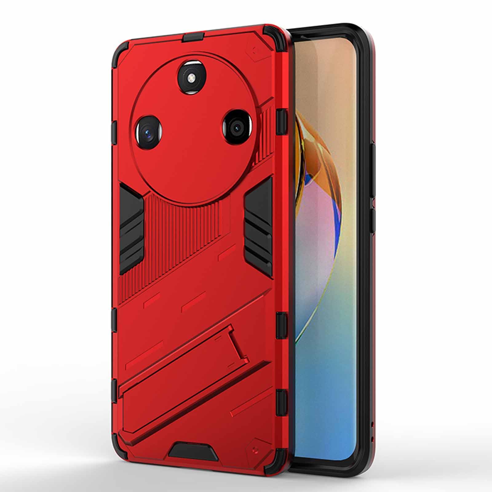 Cover Per Huawei Honor Magic 6 Lite - Custodia Antiurto Con Anello Girevole 360° E Supporto Magnetico - Nero - 3