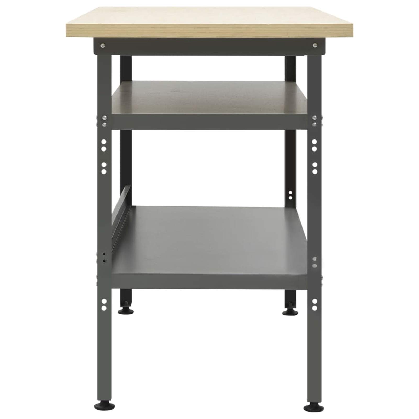 Banco da Lavoro Grigio 120x60x85 cm in Acciaio,Banco da Lavoro,Banco da Lavoro Officina/Cucina,Armadi per Utensili-145344