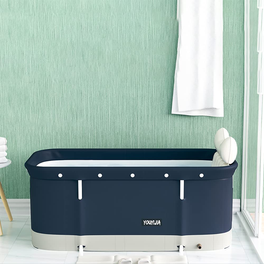Portable Foldable Bathtub, Separate Family Bathroom SPA Tub, Soaking  Standing Bath Tub for Shower Stall, Efficient Taintenance of Temperature,  Ideal for Hot Bath Ice Bath - Amazon.com