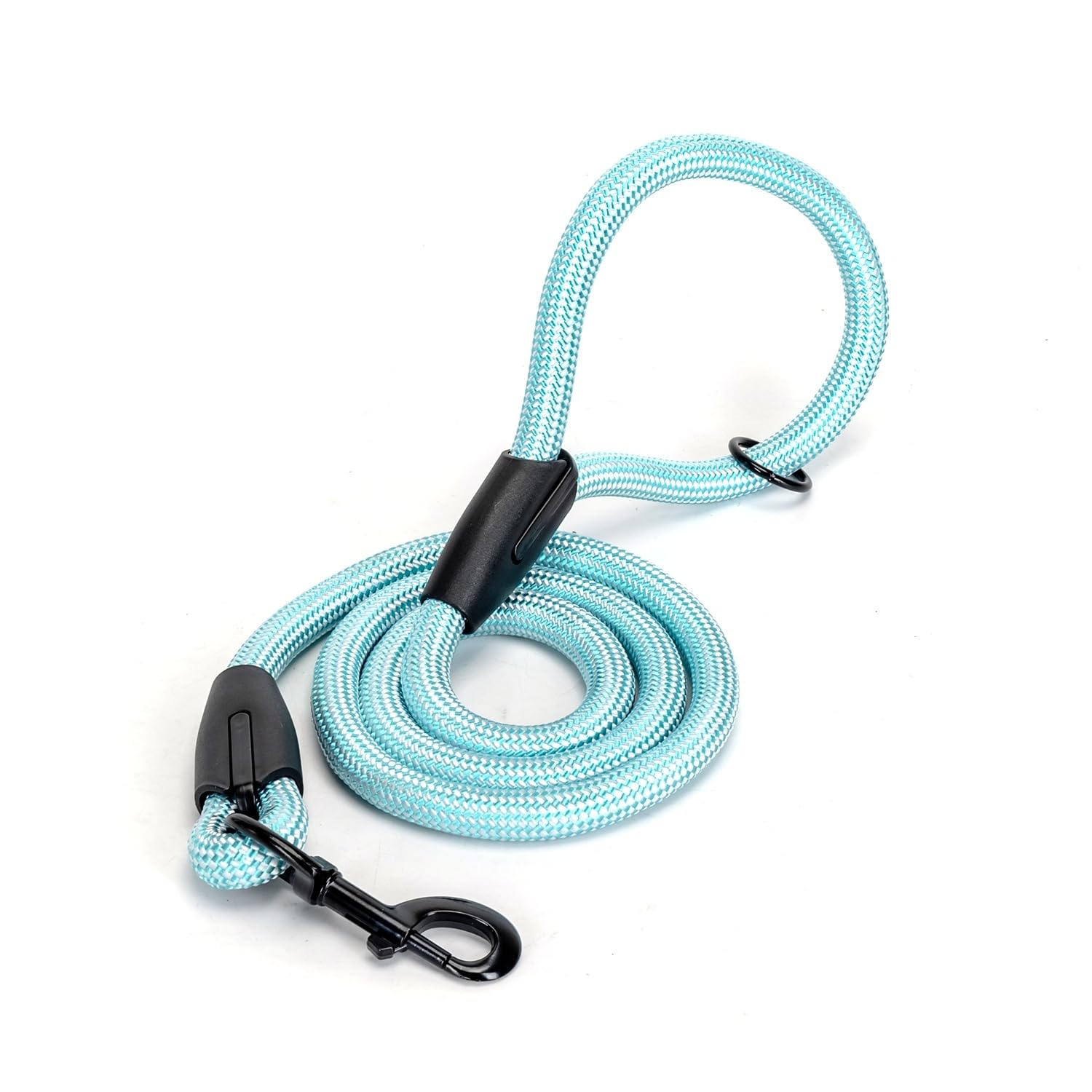 Round Rope Dog Leash, Strong and Comfortable, Ideal for Walks Training and Controlling Your Pet, Monochrome - Image 4