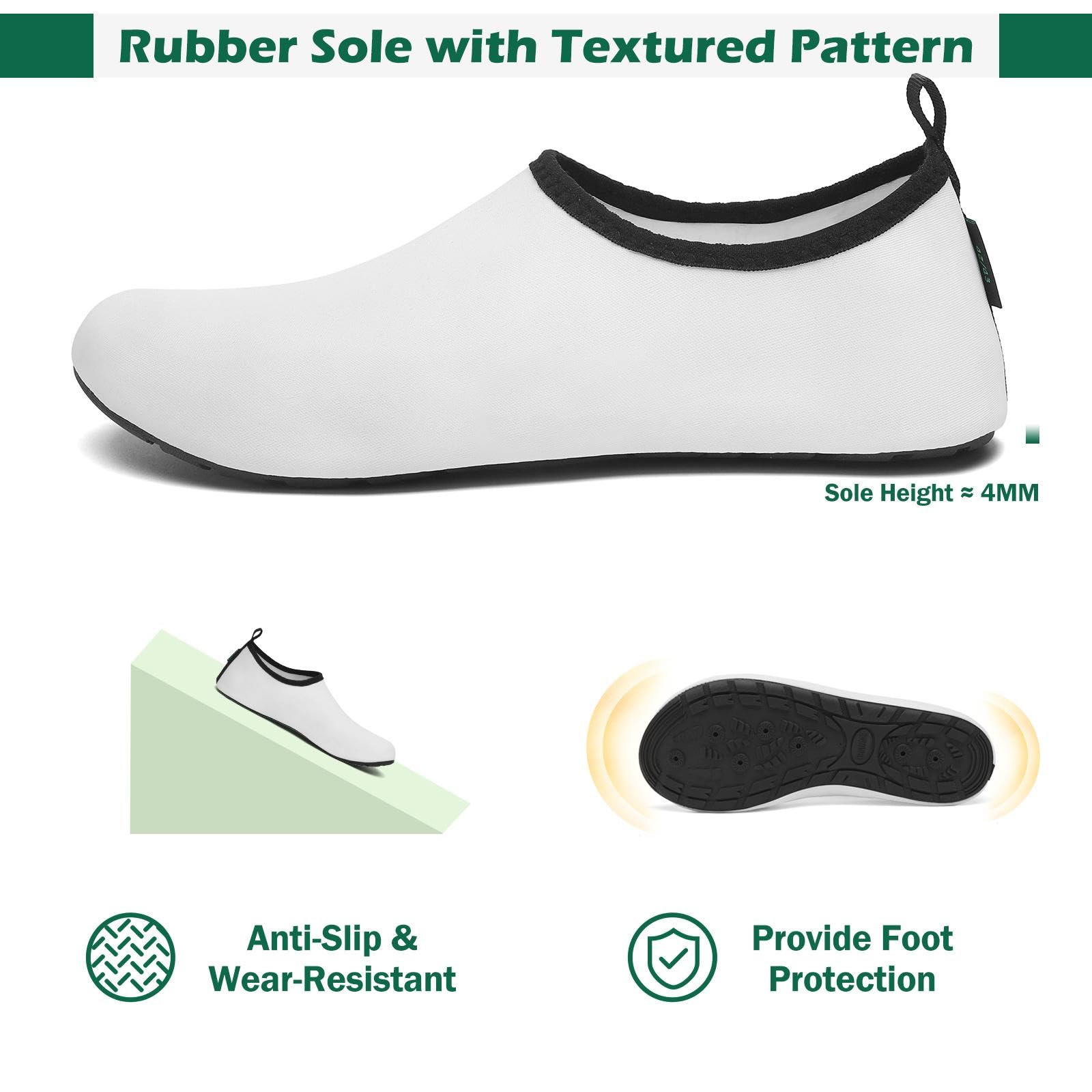 Saguaro Scarpe da Scoglio Asciugatura Rapida con 7 Fori di Drenaggio per Donna Uomo Gr.36-47