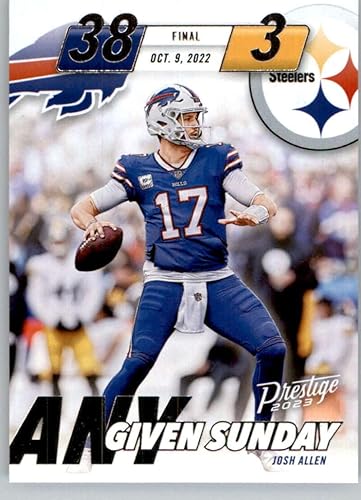 2023 Prestige Football Any Given Sunday #5 Josh Allen Buffalo Bills Official Panini NFL Trading Card (Stock Photo Shown, Near Mint to Mint Condition)