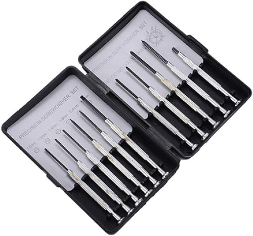 11 piezas mecánica de precisión destornillador relojero herramienta Ahle herramienta de reparación conjunto de herramientas