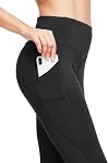 Baleaf Les femmes polaires leggings doublés de l'hiver legging chaud pour les femmes thermique haute taille pocketout yoga pantalons
