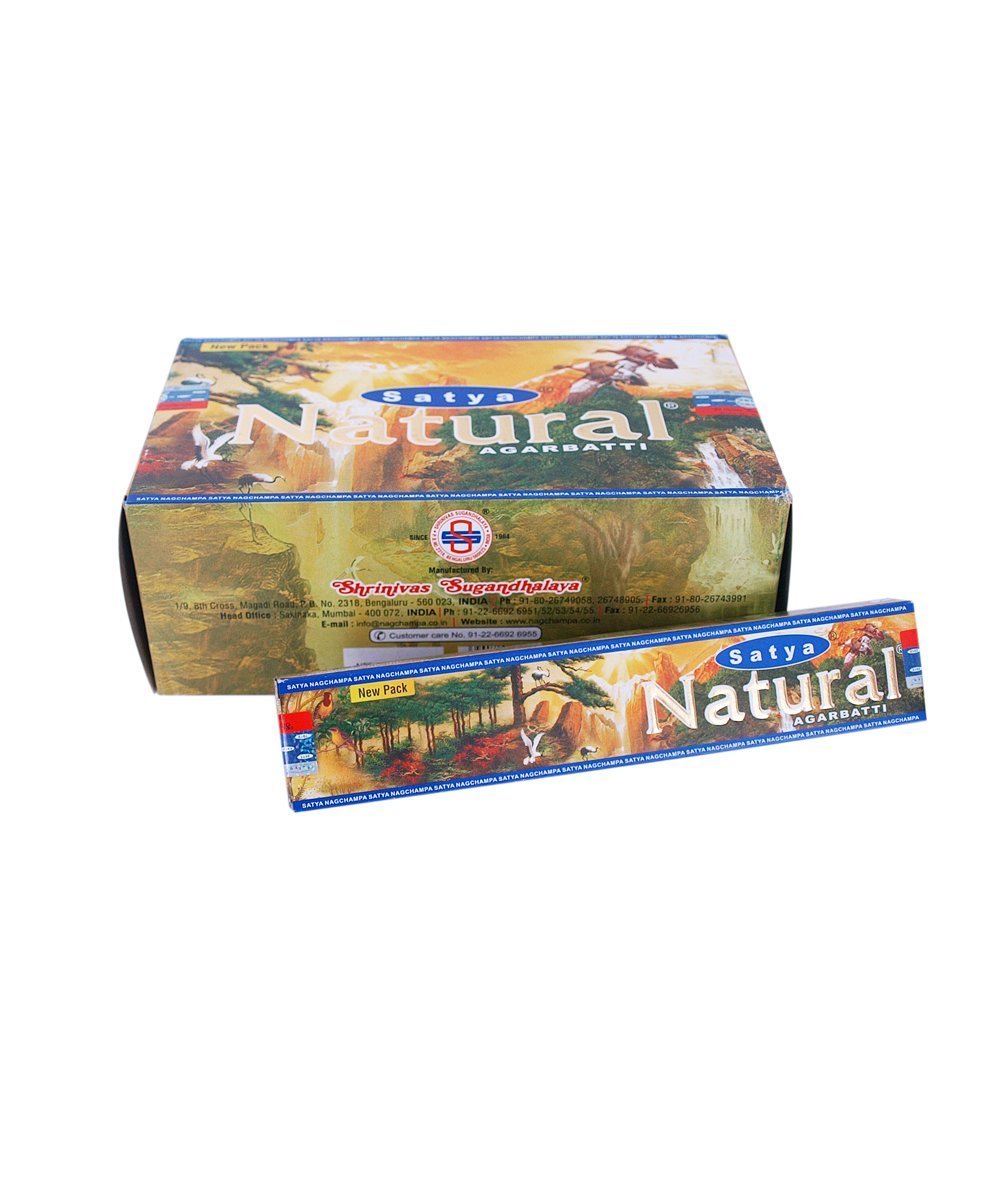 Satya 01327 Nag Champa & Palo Santo Combo Set di bastoncini di incenso, 12 confezioni da 16 g, multi, taglia unica