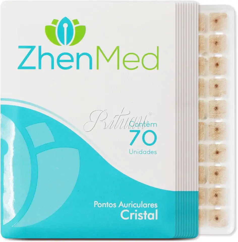 Ponto Auricular Cristal 700 Pontos Zhenmed Auriculoterapia (Esparadrapo Redondo)