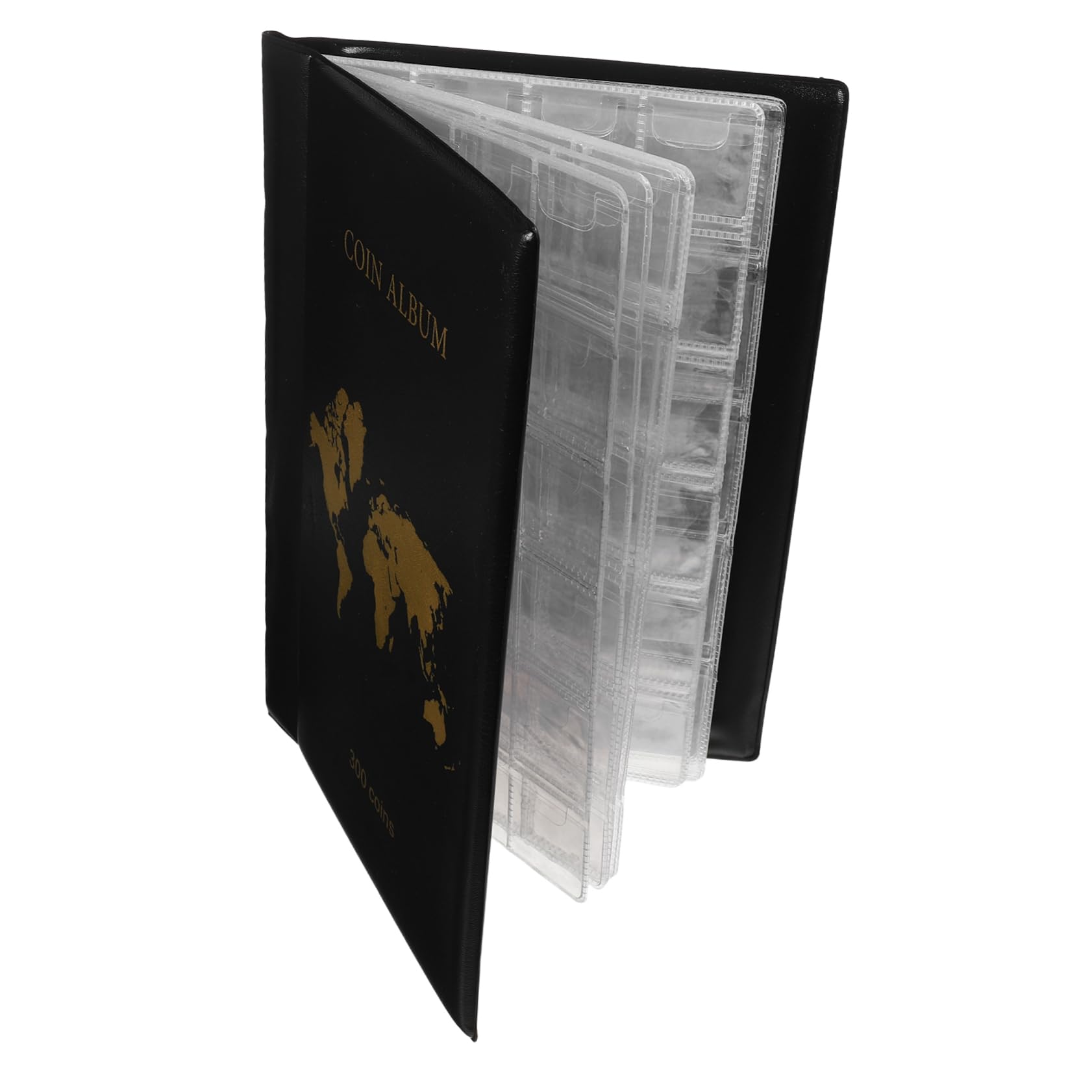TOYANDONA Album per Monete da Collezione Espositore Trasparente per Monete e Carta Moneta Raccoglitore Sicuro in PVC Robusto Custodia Elegante e Pratica