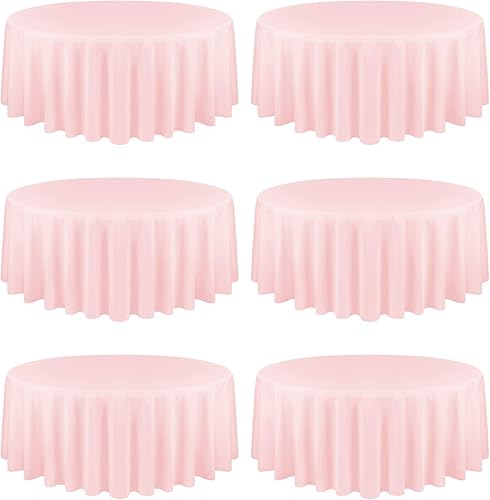 Miniatura 7 de Paquete de 10 manteles de poliéster de 60 x 102 pulgadas para mesas rectangulares de 6 pies, resistentes a las manchas y a las arrugas, manteles de