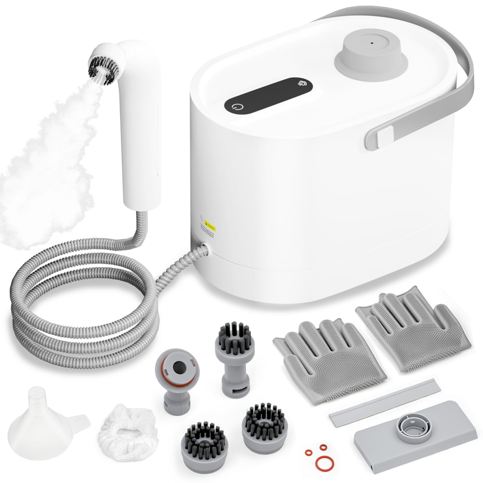 Steam Cleaner for Home All-in-One Kit Handheld Steamer for Cleaning 15s Heat-Up Steam Adjustable Suitable for Tile Grout