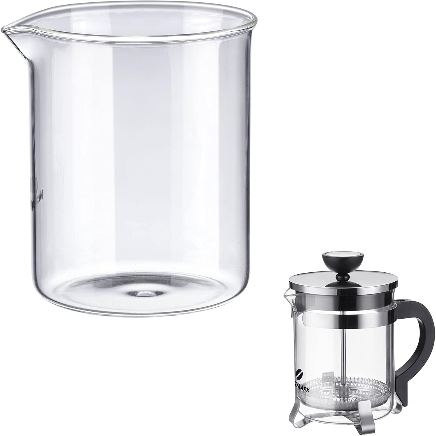 Westmark 24712260 Replacement Glass, Capacity: 500 ml, Heat Resistant, Borosilicate Glass, Transparent,