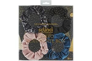 The Original Scrunchie® Luxury Velvet Gift Set: 4 Unique Scrunchies in an Acrylic Presentation Box