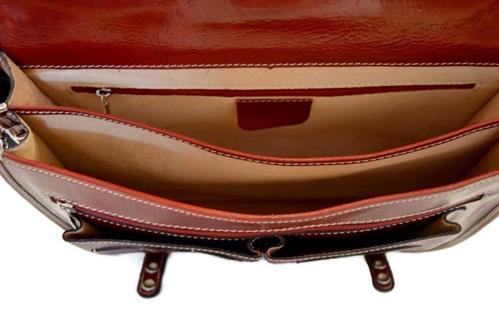 Sac à bandoulière en cuir sac homme femme sac d'épaule messenger sacoche organisateur rouge sac cartable