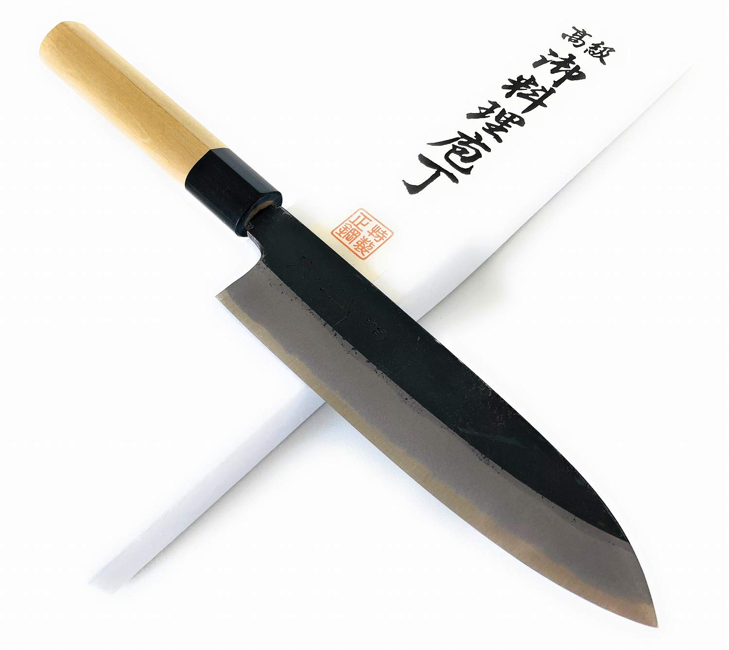 Amazon | 有次 包丁 黒三徳 別打 180mm 日本製 青鋼2 築地 ARITSUGU