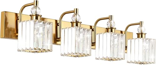 Miniatura 24 de Ralbay - Luces de baño de cristal negro 3 luces, accesorios de iluminación de tocador de baño de cristal, modernas luces de pared de baño de espejo