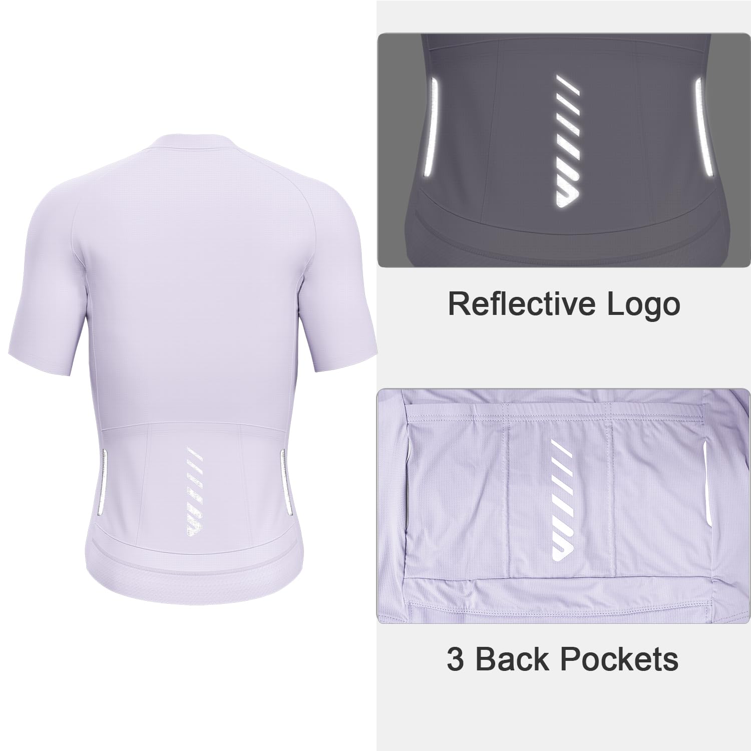 Lo.gas Radtrikot für Herren, kurzärmelig, Rennradtrikot, durchgehender Reißverschluss mit Taschen, atmungsaktiv, schnell trocknend