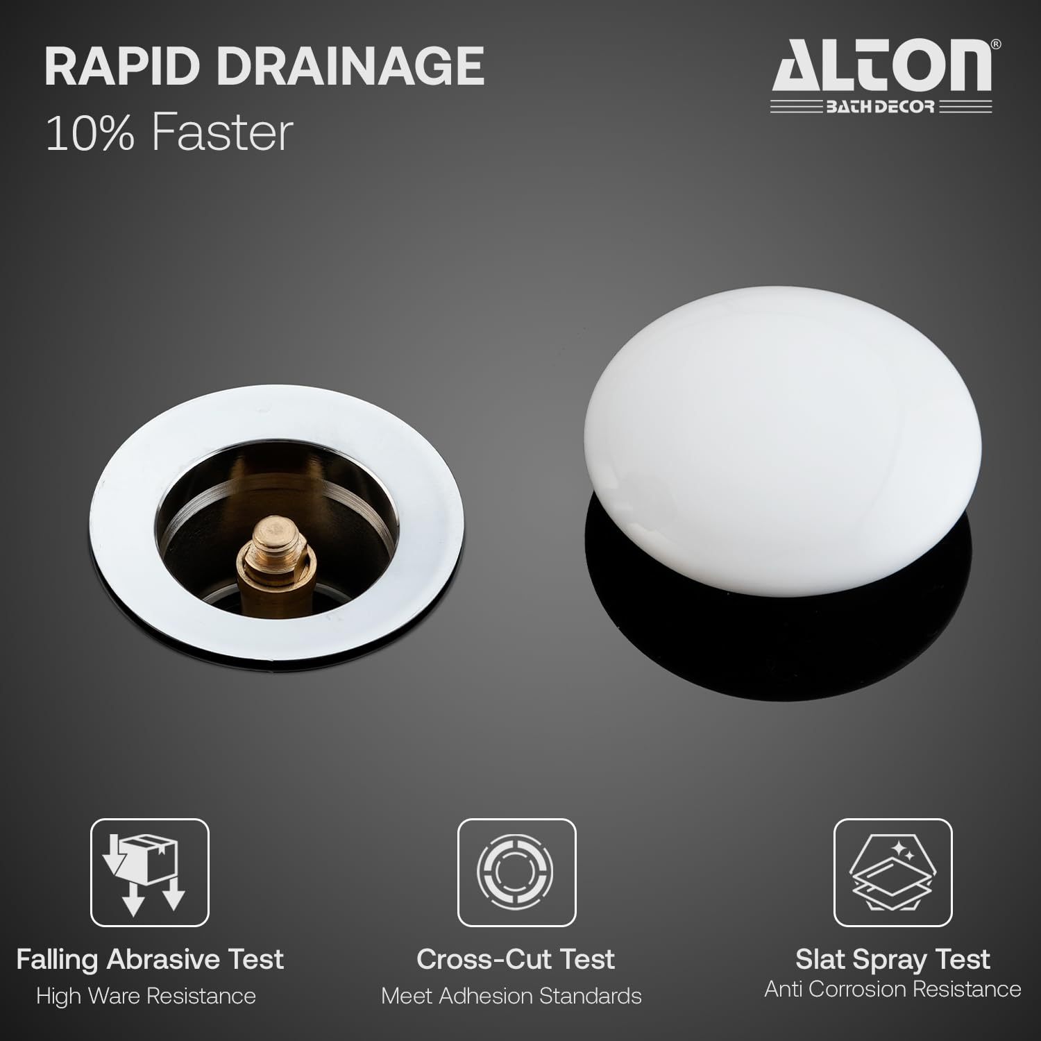 ALTON ALD115 Brass 3-INCH Pop-Up Type Waste Coupling For Was -3