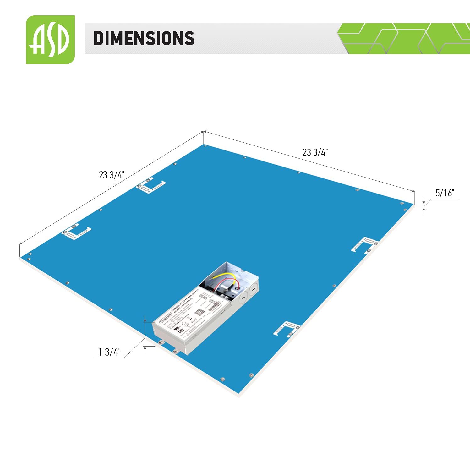 Amazon.co.jp : ASD 2x2 LED フラットパネルライト - エッジ