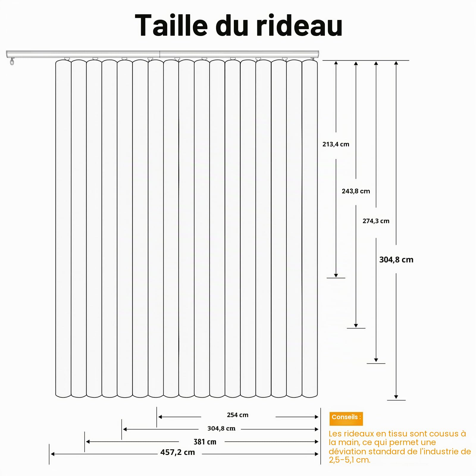 hoeflife Rideaux de séparation de pièce occultants avec Crochets - Insonorisants - Parfaits pour Montage au Plafond, séparation de pièces (Gris, 305 x 243 cm)