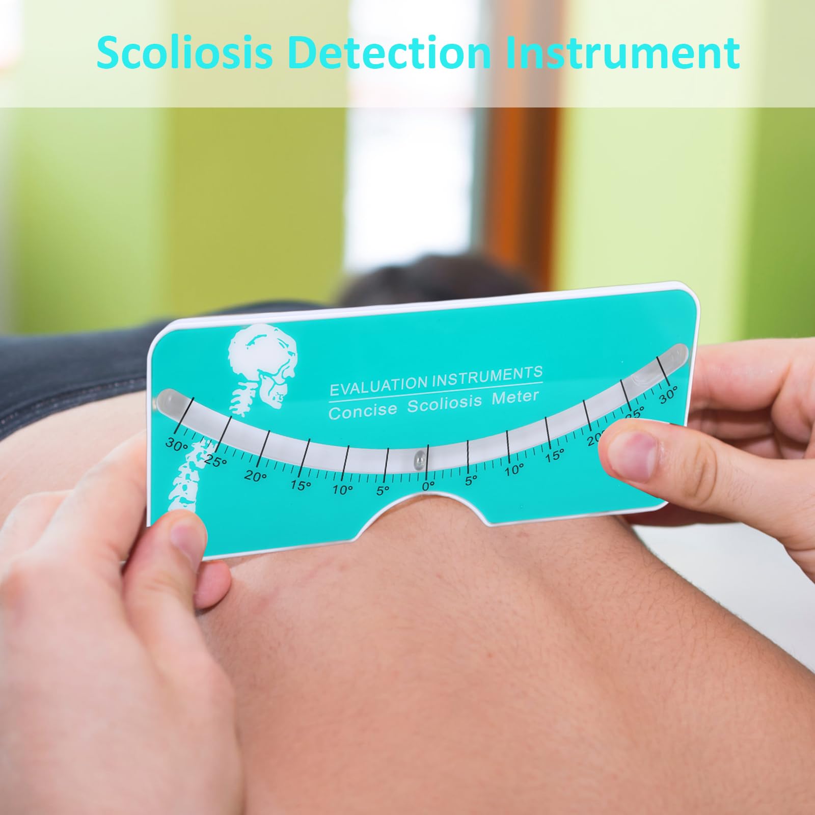 Medidor de prueba de escoliosis, herramienta de medición de escoliosis 0-30°, diagnóstico de espalda y columna vertebral