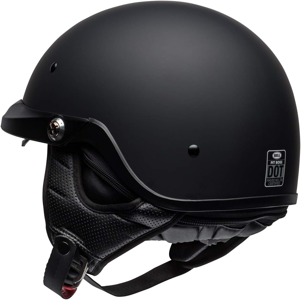 Bell Pit Boss Open-Face Motorcycle Helmet (Solid Matte Black, XXX-Large)