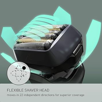 Panasonic Grooming Kit for Face, ES-LS8A-K + ER430K Bundle, ARC6 Six-Blade Electric Razor Plus Ear and Nose Hair Trimmer with Vacuum Cleaning System
