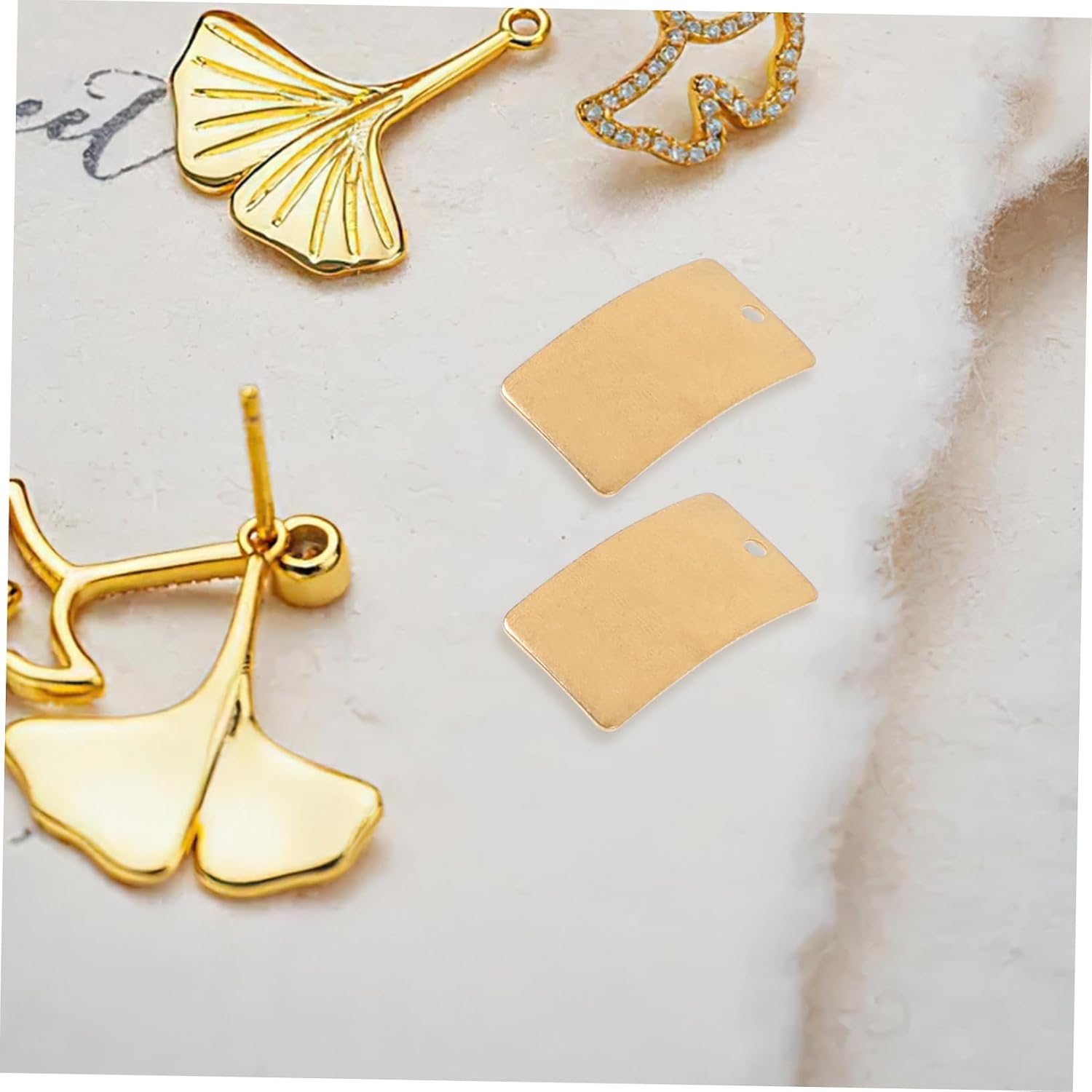 75pcs Brass Plates for Crafts Brass Sheets for Jewelry Making Unique Design for Parties Weddings Daily Decorations