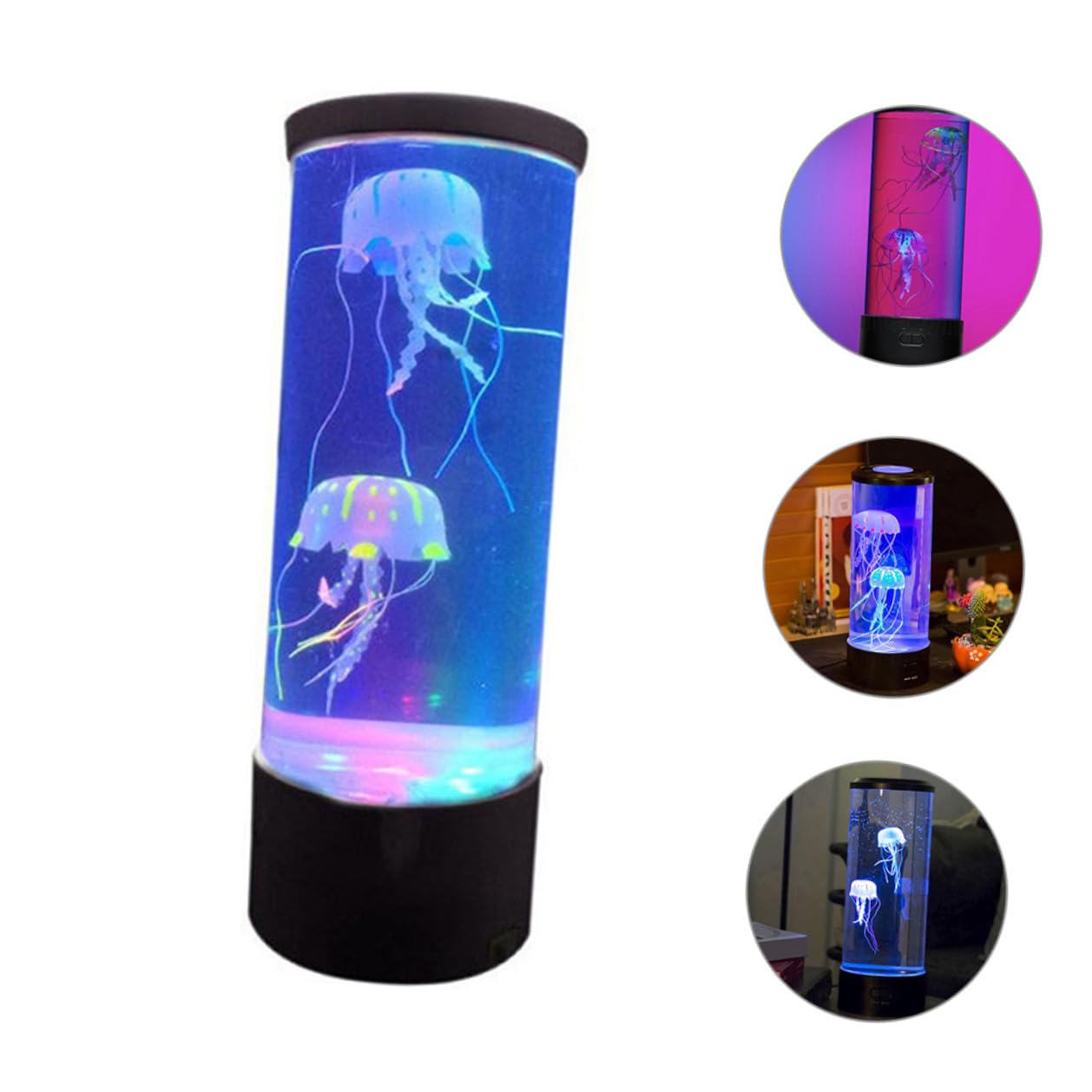 GLEAVI Luz Nocturna de Medusas LED para Dormitorio, Decoración Azul
