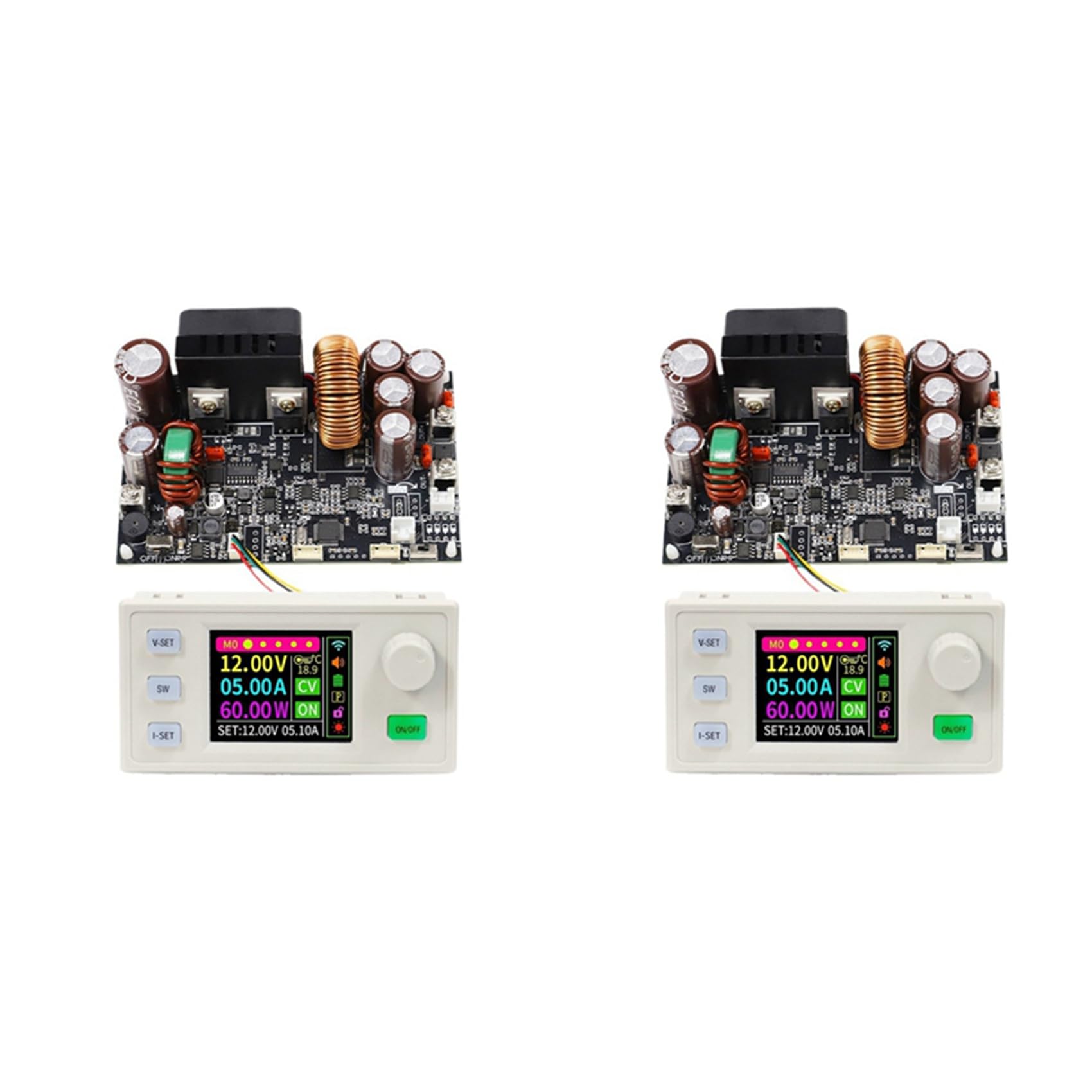 Jnchdghwa As Shown 2X Xy7025s Cnc Dc Boost Converter 25A 1750W Laboratory Power Regulator Constant Voltage And Current Charging Module
