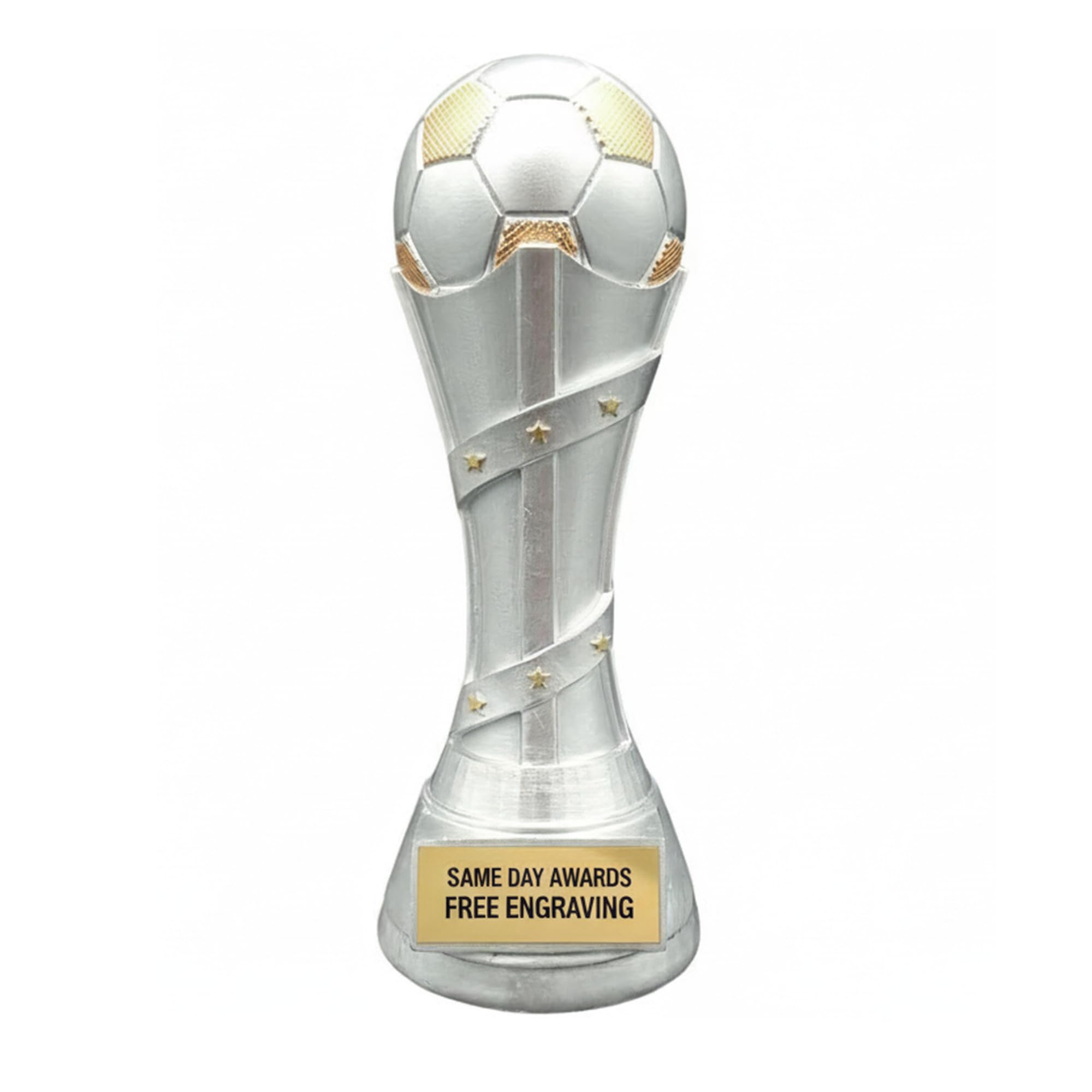Same Day Awards Victory Premium Soccer Trophy – Custom Engraved Recognition Award for Soccer Players Coaches Teams MVPs Tournaments and Championships