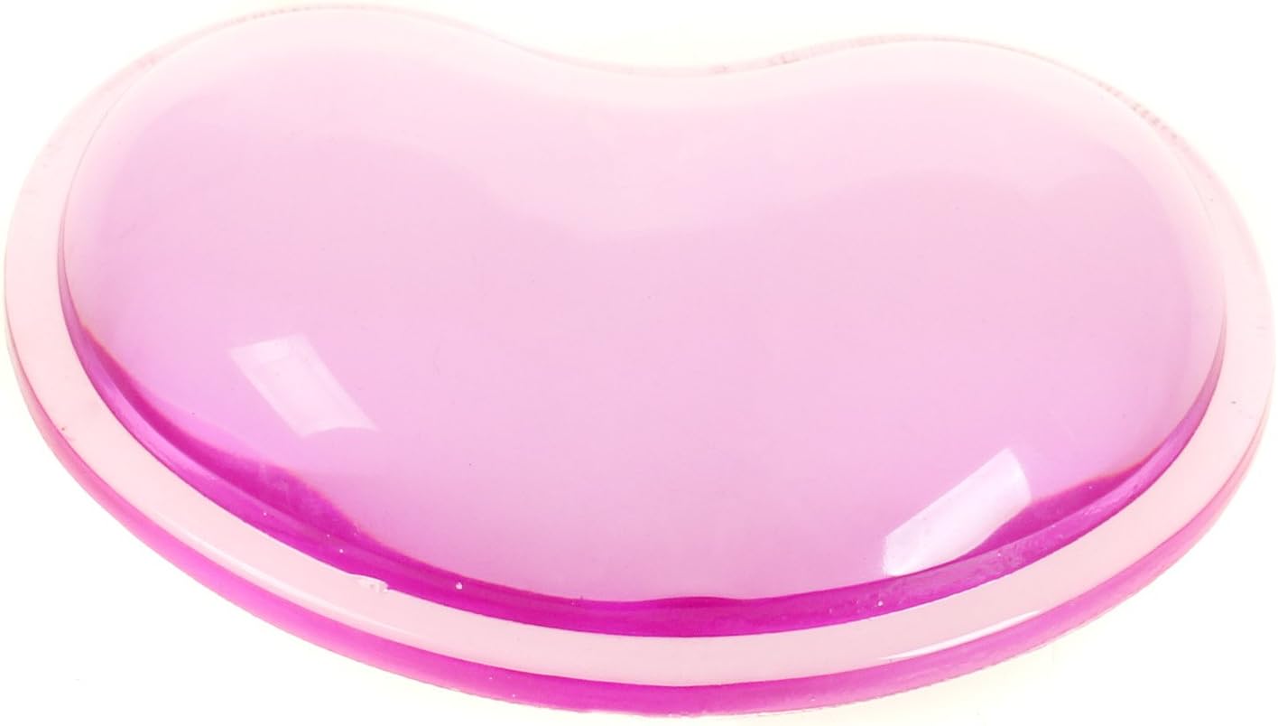 HIMRY Crystals Gel Mouse Wrist Rest, Anti-Fatigue Soft Silicone Heart Shaped Mouse Wrist Support, Comfort Transparent Flex Rest Hand Rest Mouse Wrist Support Pad, KXC5112 Purple