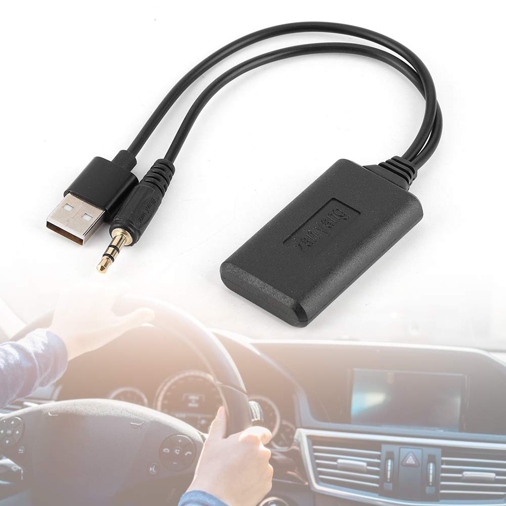 Cavo Audio Bluetooth, Cavo AUX‑IN Bluetooth, Cavo Audio AUX per Auto 3,5 Mm/0,14 Pollici Adattatore Ricevitore Bluetooth HIFI Musica Stereo Accessori Auto