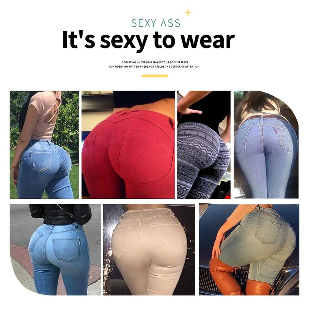 Bragas Levantadoras De Glúteos - Braguitas Moldeadoras De Cintura Alta con Gancho para Mujer, Realzadoras De Glúteos Y Muslos, Moldeadoras De Cuerpo, Almohadillas para La Cadera