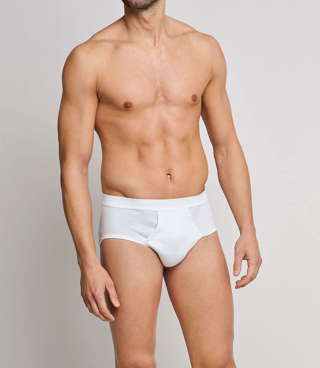 Schiesser Herren Slips, Doppelripp, Weiss, 4er Pack