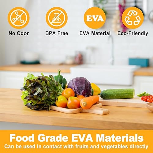 Miniatura 5 de Revestimiento de estante de cocina, revestimiento de gabinete no adhesivo, impermeable, antideslizante, material EVA grueso para estantes, armarios,